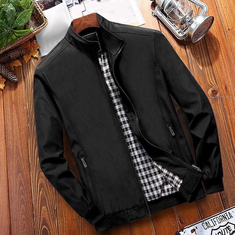 ⏳Time-Limited Special⏰Men's Classic Stand Collar Jacket with Checkered Lining