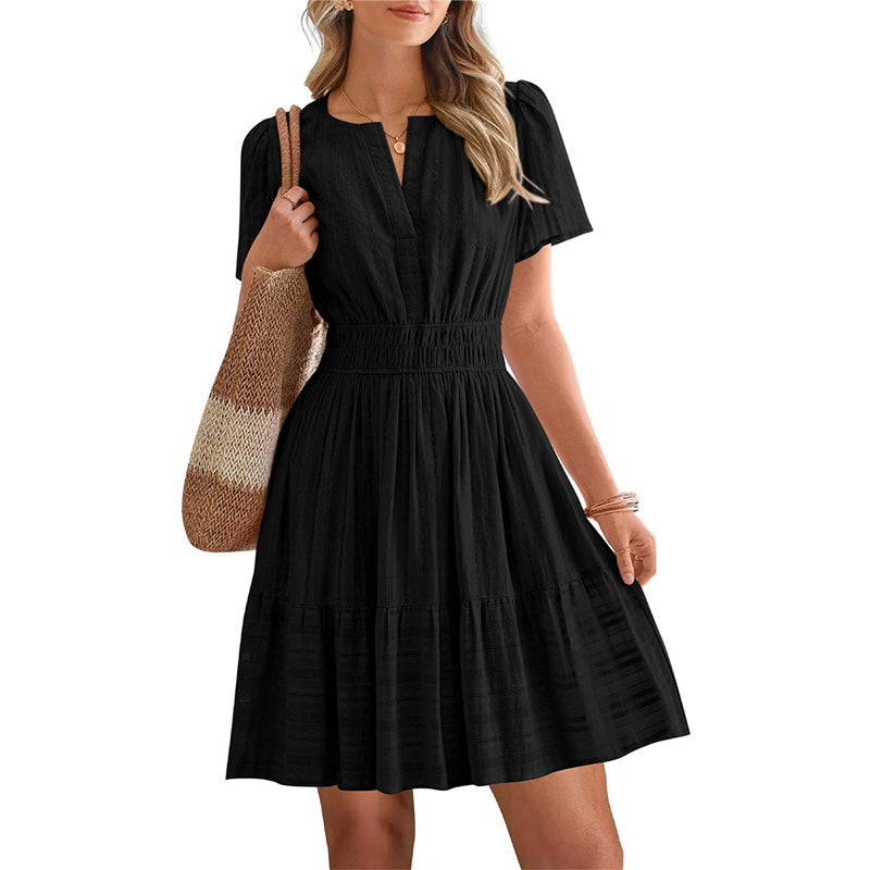 ⏳Time-Limited Special⏰Women's Short Sleeve Tiered Mini Dress