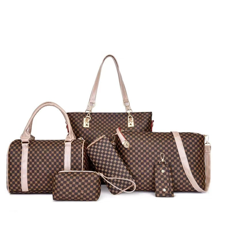 ⏳Time-Limited Special⏰Stylish 6-in-1 Mother & Baby Bag Set – Printed, Versatile Shoulder, Crossbody & Handbag for Everyday Use 🌿