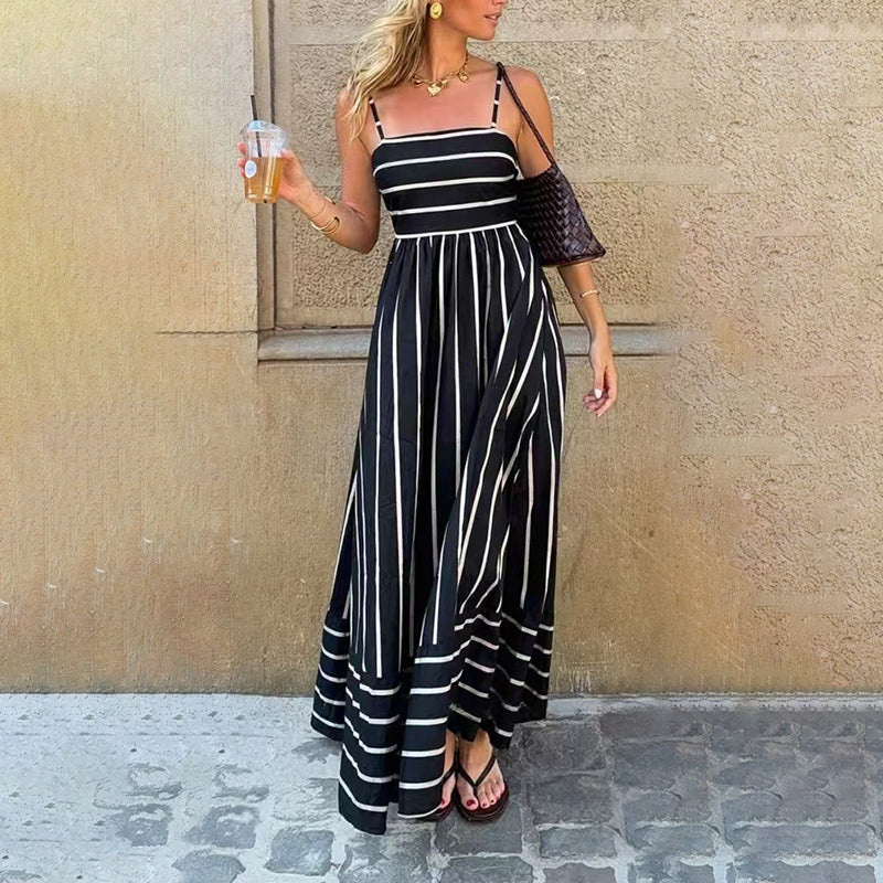 ⏳Time-Limited Special⏰Slimming Stripe Cami Maxi Dress | Visually Elongating | A Flattering Fit for All