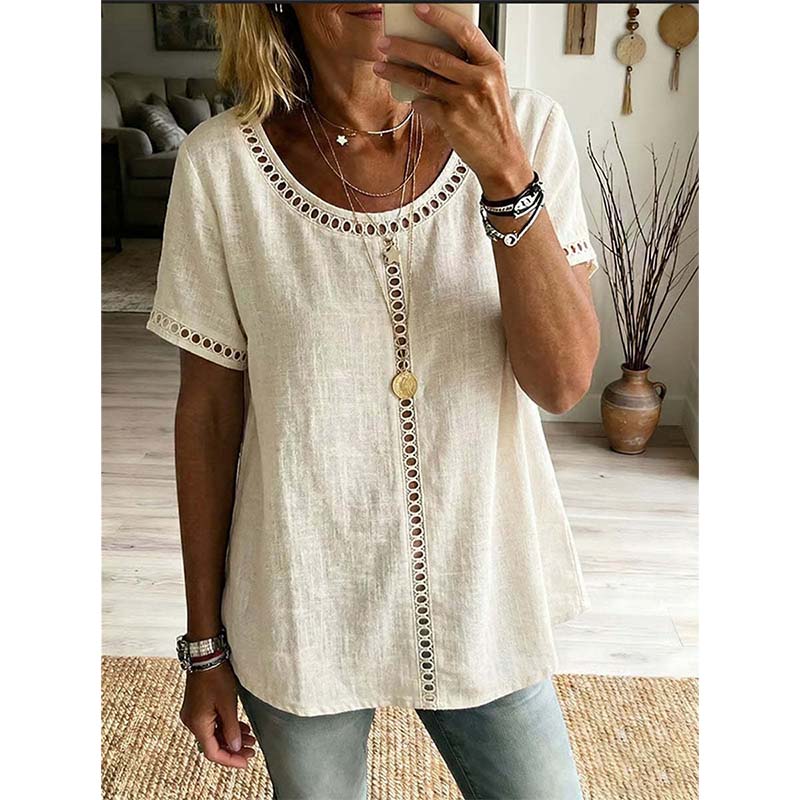 ⏳Time-Limited Special⏰Women's Casual Bohemian Style Hollow-Out Top