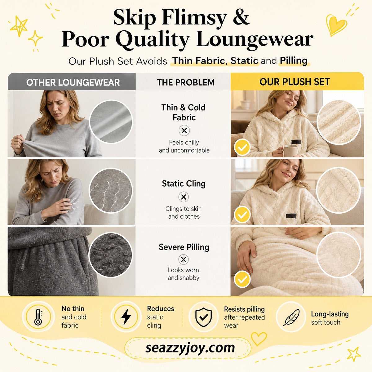 🔥 Freezing at Home but Tired of Bulky Winter Clothes? Wrap Yourself in Plush Comfort! Women's 2-Piece Geometric Fleece Hoodie & Jogger Set – Soft, Warm, Relaxed Fit with Stylish 3D Texture for Cozy Days In or Out!
