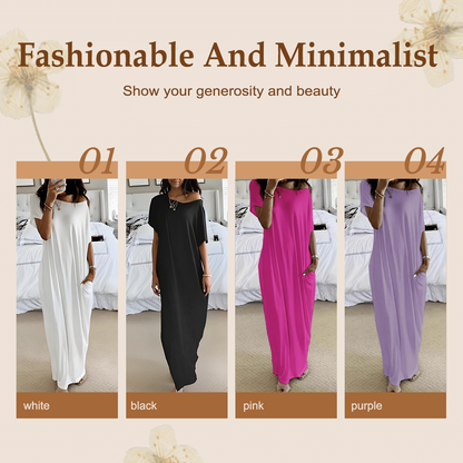 ⏳Time-Limited Special⏰Loose Fit Long Dress – Clean Style, Flattering for Every Figure & Perfect for Any Occasion 🌸