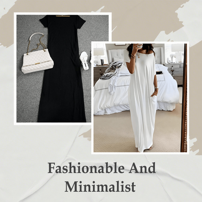 ⏳Time-Limited Special⏰Loose Fit Long Dress – Clean Style, Flattering for Every Figure & Perfect for Any Occasion 🌸