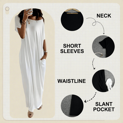 ⏳Time-Limited Special⏰Loose Fit Long Dress – Clean Style, Flattering for Every Figure & Perfect for Any Occasion 🌸