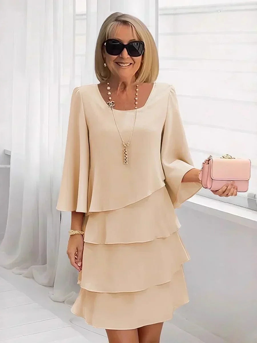 ⏳Time-Limited Special⏰Women's Tiered Ruffle Dress with Flared Sleeves