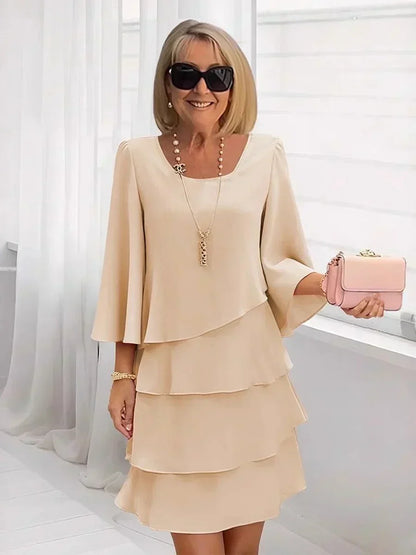 ⏳Time-Limited Special⏰Women's Tiered Ruffle Dress with Flared Sleeves