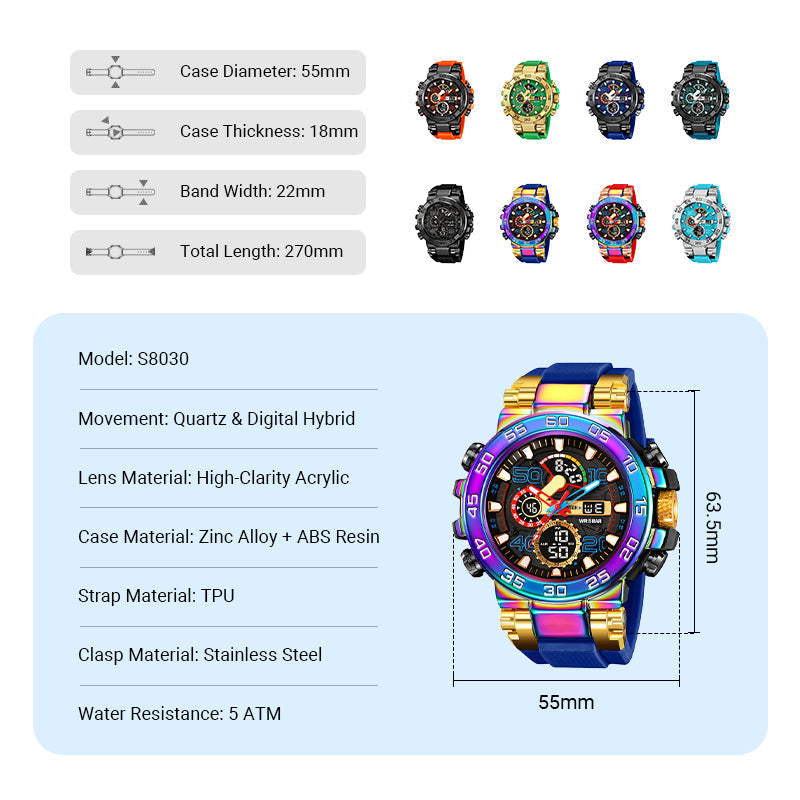 ⏳Time-Limited Special⏰MULTIFUNCTION LED WATCH - Waterproof & Digital Display, 7 Sports Modes with Sleep Monitor, Perfect for Outdoor and Daily Use 🌟🔋