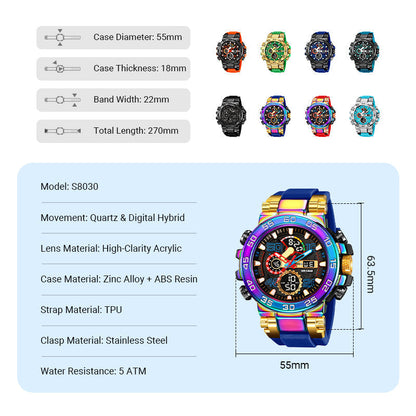 ⏳Time-Limited Special⏰MULTIFUNCTION LED WATCH - Waterproof & Digital Display, 7 Sports Modes with Sleep Monitor, Perfect for Outdoor and Daily Use 🌟🔋