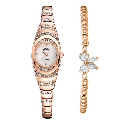 ⏳Time-Limited Special⏰Rhinestone Bracelet Watch – Elegant, Glamorous, Reliable Timekeeping 💎