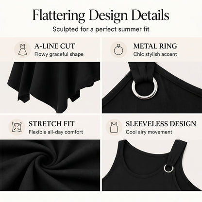 ⏳Time-Limited Special⏰Women's Sleeveless Dress with Asymmetrical Hem