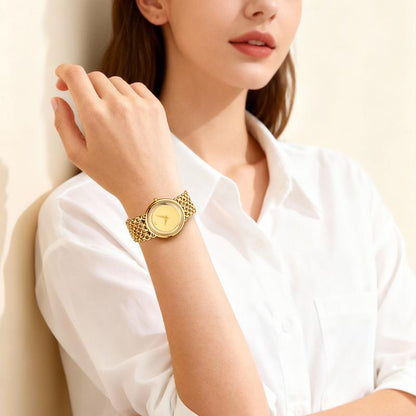 ⏳Time-Limited Special⏰Luxury Round Bracelet Watch Fashionable Women's Wristwatch