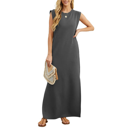 ⏳Time-Limited Special⏰Women Loose Split Wrinkle-Free Long Dress