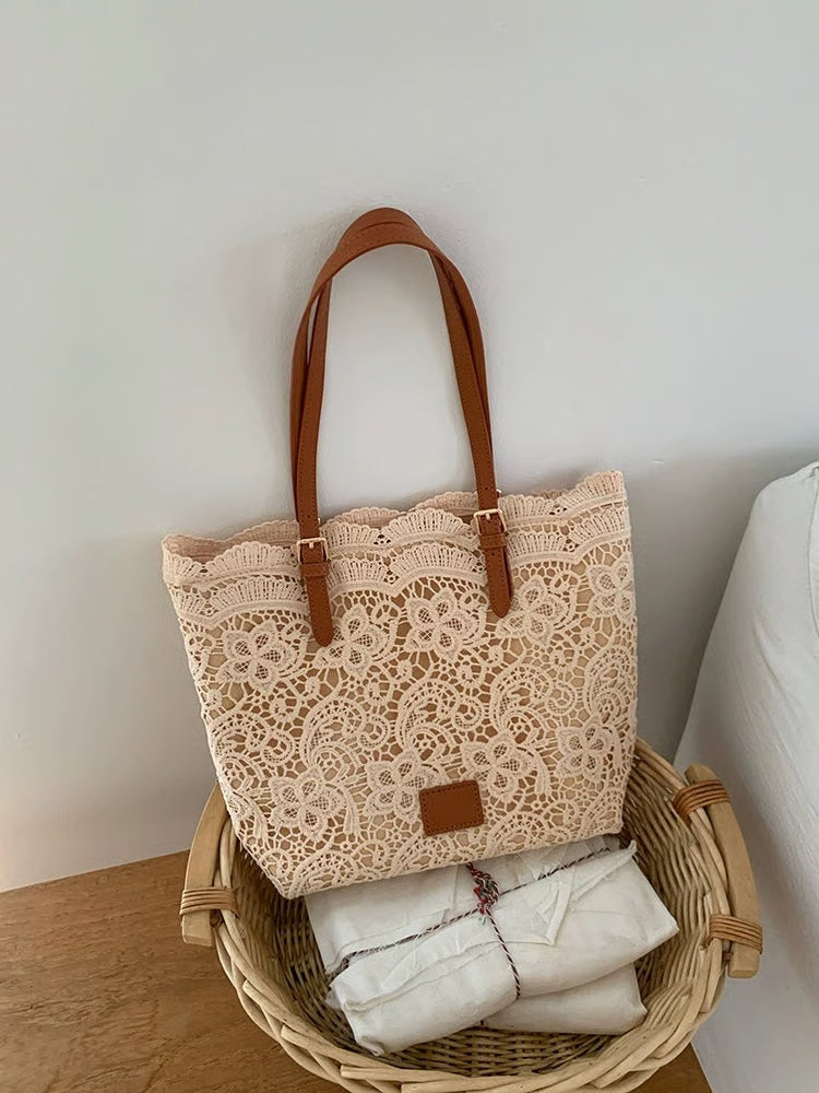 ⏳Time-Limited Special⏰Vintage Lace Shoulder Bag – Elegant Lace, Spacious Interior & Adjustable Strap