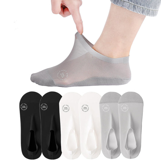 3 Pairs🔥Ultra Thin Liner Socks Non Slip No Show Socks !!