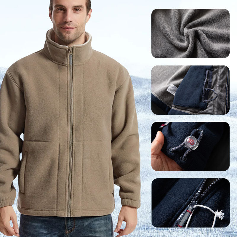 🔥Hot Sale 50% OFF🔥Free Shipping - Men's Double Face Fleece Jacket