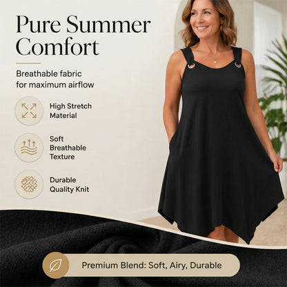 ⏳Time-Limited Special⏰Women's Sleeveless Dress with Asymmetrical Hem