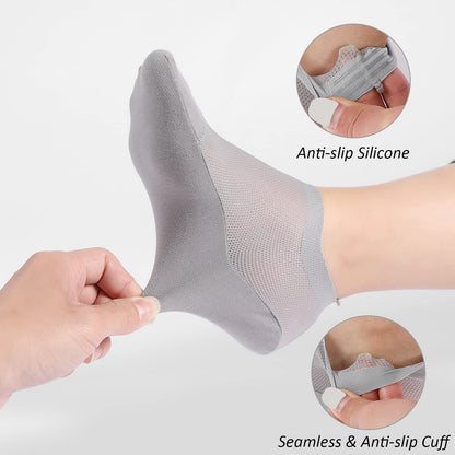 3 Pairs🔥Ultra Thin Liner Socks Non Slip No Show Socks !!