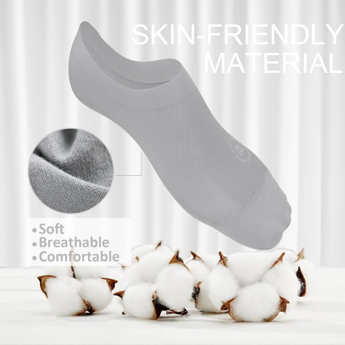 3 Pairs🔥Ultra Thin Liner Socks Non Slip No Show Socks !!