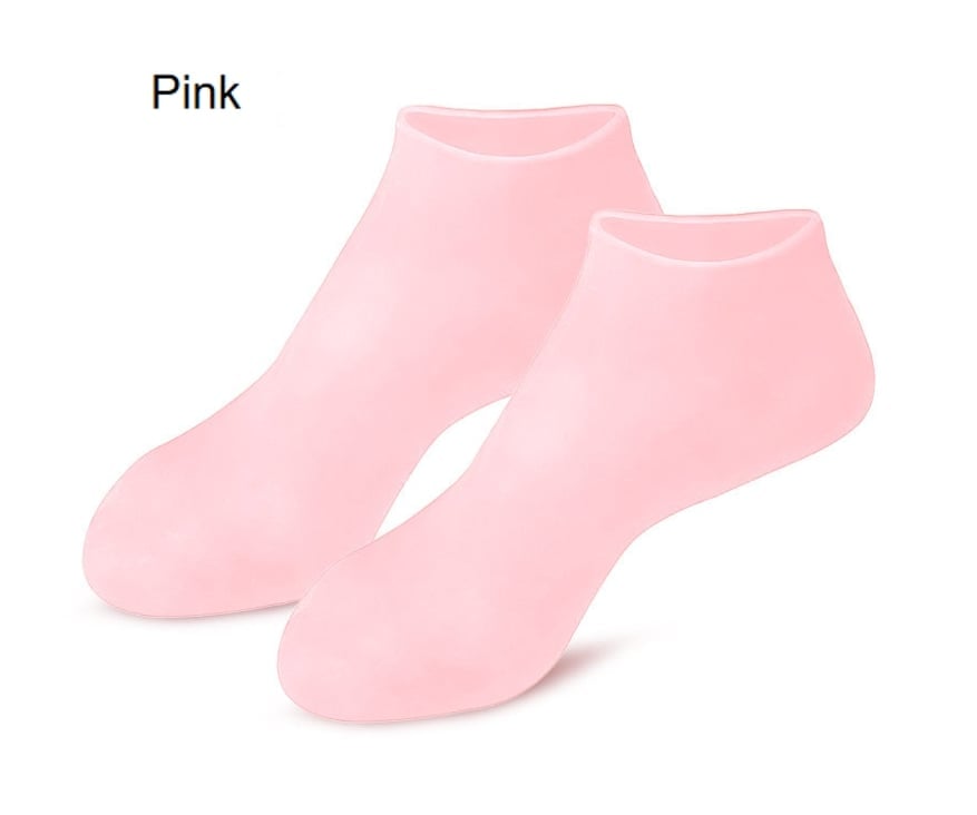 🔥Get 2 items when you buy 1！✨️Enjoy a foot spa anytime anywhere！👣Moisturizing Foot Mask Exfoliating Silicone Socks Beach Protective Socks(3pcs)