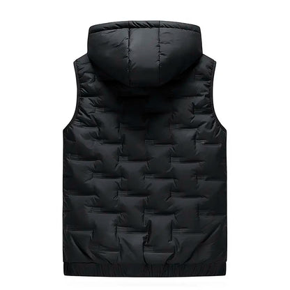 🔥 Layer More, Move Freely | Men's Lightweight Hooded Zip-Up Vest