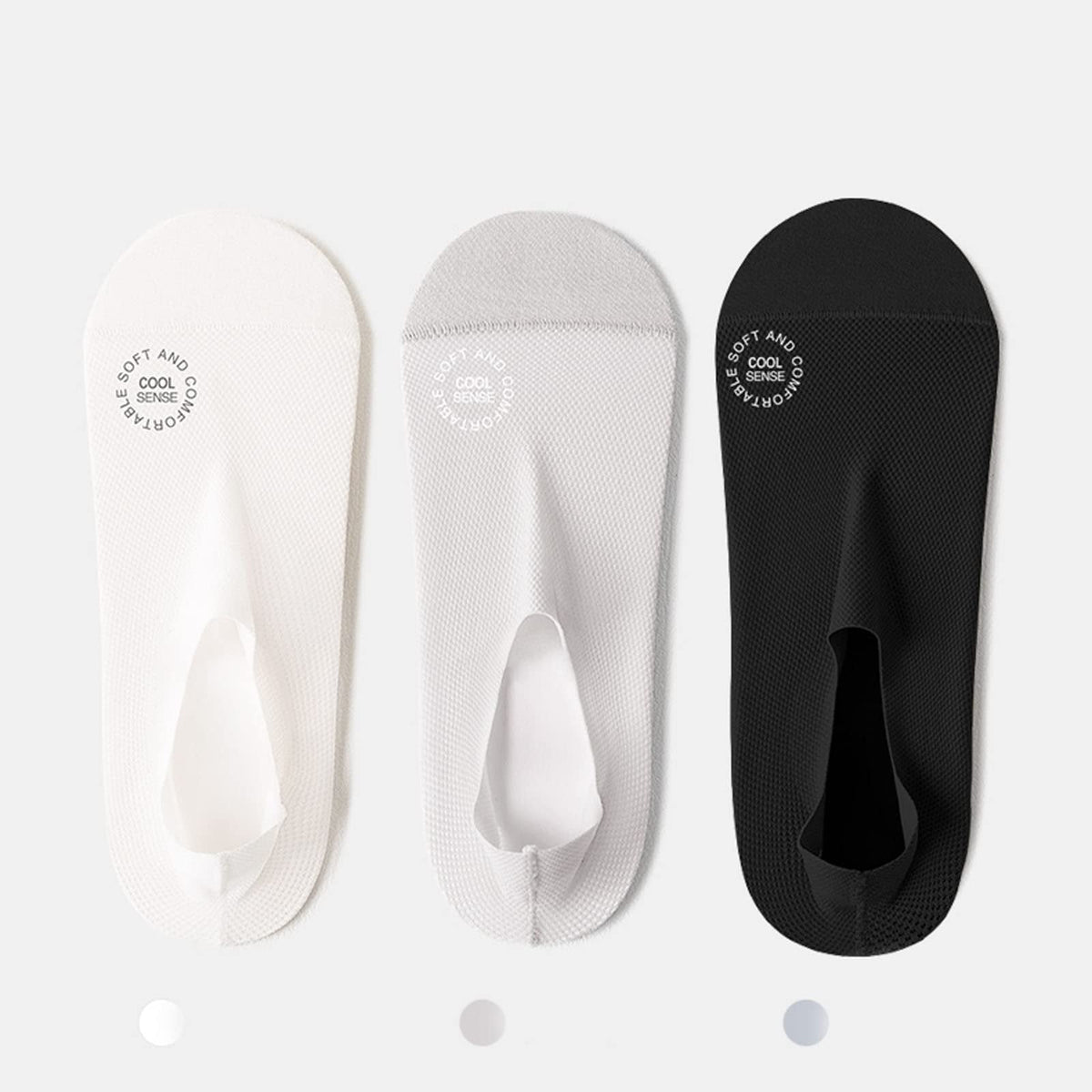 3 Pairs🔥Ultra Thin Liner Socks Non Slip No Show Socks !!