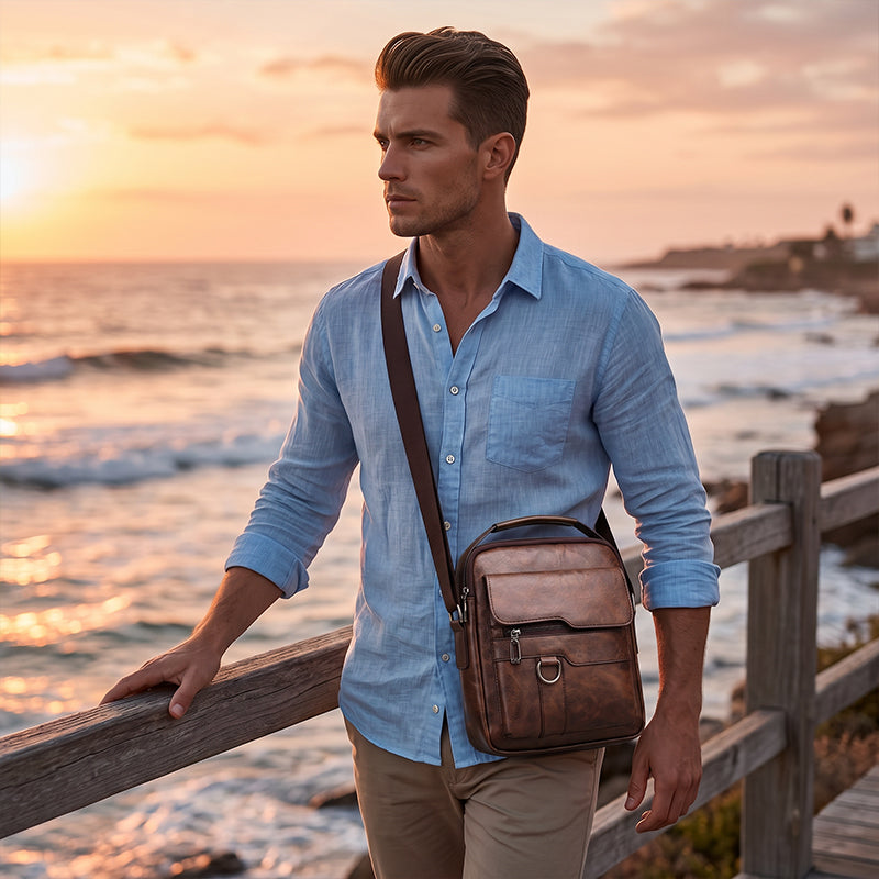 ⏳Time-Limited Special⏰Business Men’s Casual Crossbody Bag – Sleek Style for Work & Travel