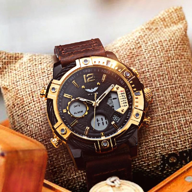 🎄Christmas Sale 60% OFF🔥Multifunctional Dual Display 3ATM Waterproof Men's Quartz Sports Watch