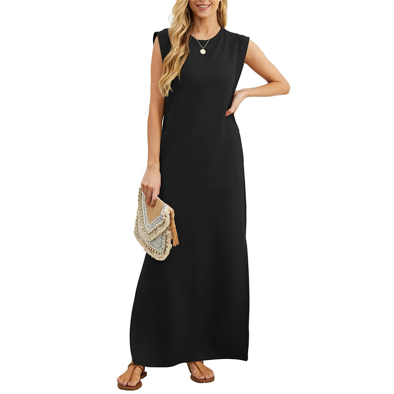 ⏳Time-Limited Special⏰Women Loose Split Wrinkle-Free Long Dress
