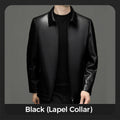 💥Men's Tough Vibe Leather Jacket – Slim Fit Design, Retro Hardware for Biker & Casual Looks