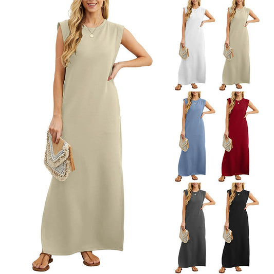 ⏳Time-Limited Special⏰Women Loose Split Wrinkle-Free Long Dress