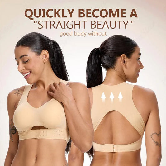 🎉FLASH DEAL 45% OFF – Posture-Support Front-Closure Bra · 50K+ SOLD! · Seamless, Soft Fabric, Invisible Under Clothes, All-Day Comfort 🤸‍♀️