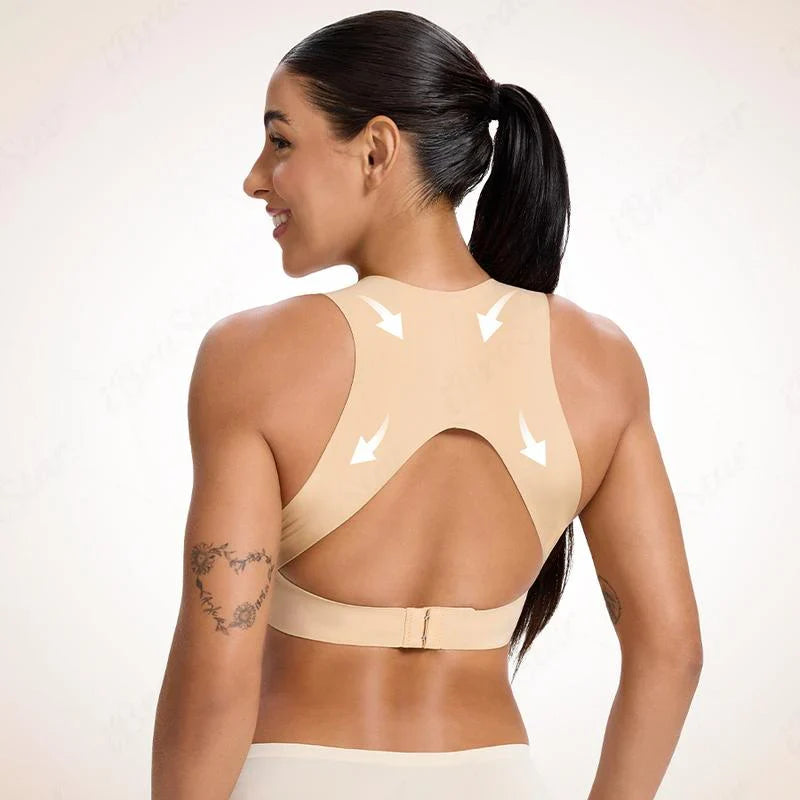 🎉FLASH DEAL 45% OFF – Posture-Support Front-Closure Bra · 50K+ SOLD! · Seamless, Soft Fabric, Invisible Under Clothes, All-Day Comfort 🤸‍♀️