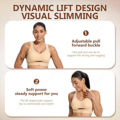 🎉FLASH DEAL 45% OFF – Posture-Support Front-Closure Bra · 50K+ SOLD! · Seamless, Soft Fabric, Invisible Under Clothes, All-Day Comfort 🤸‍♀️