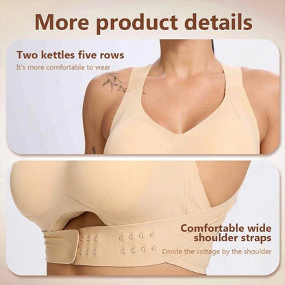🎉FLASH DEAL 45% OFF – Posture-Support Front-Closure Bra · 50K+ SOLD! · Seamless, Soft Fabric, Invisible Under Clothes, All-Day Comfort 🤸‍♀️