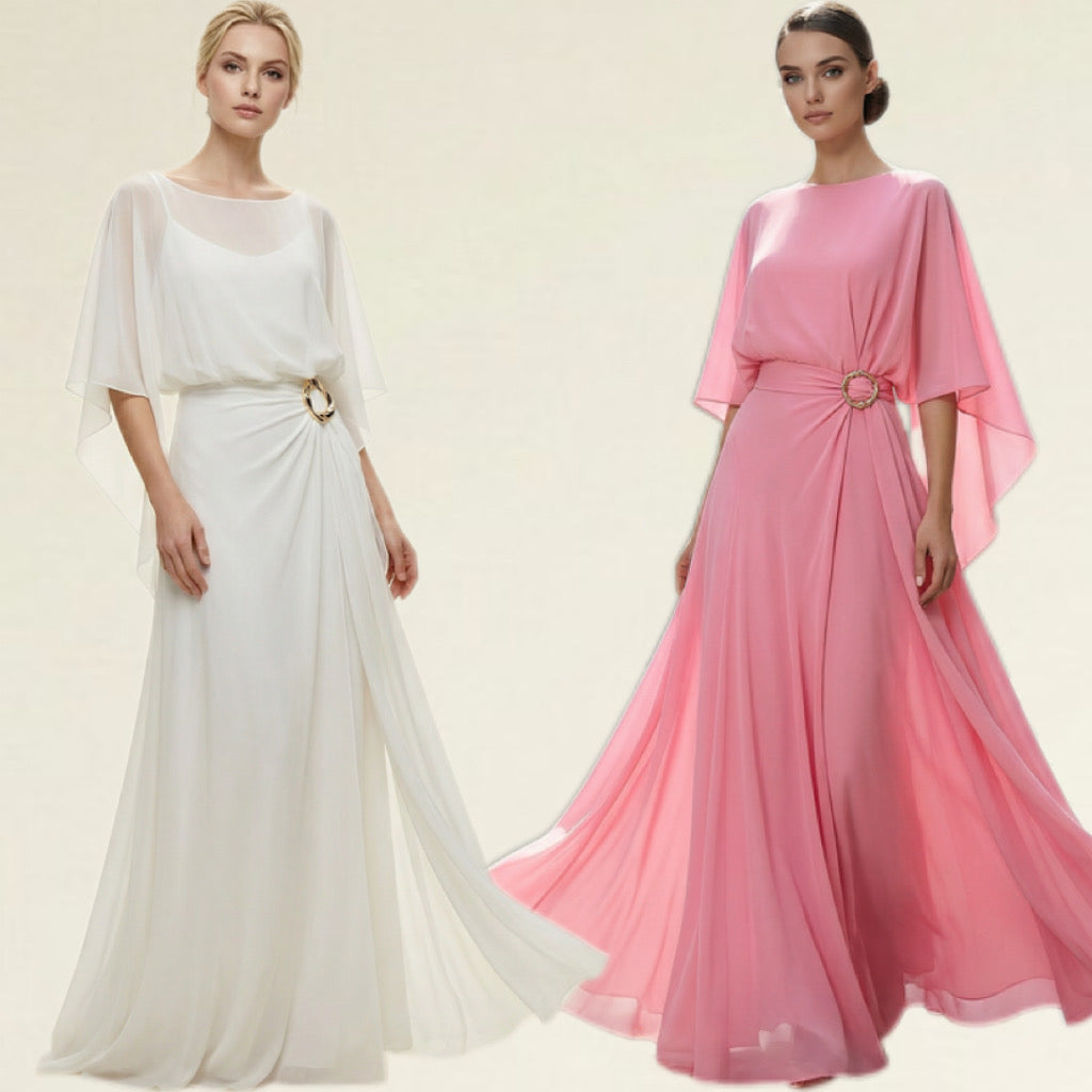 ⏳Time-Limited Special⏰Flowing Cape Sleeve Top & Wrap Pants Set ✨ Effortless Elegance