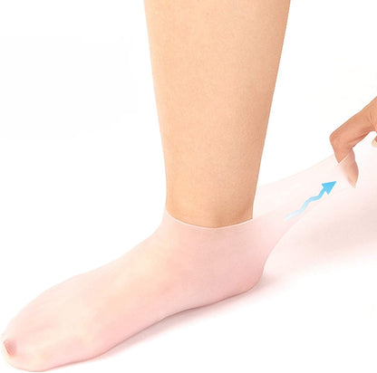 🔥Get 2 items when you buy 1！✨️Enjoy a foot spa anytime anywhere！👣Moisturizing Foot Mask Exfoliating Silicone Socks Beach Protective Socks(3pcs)