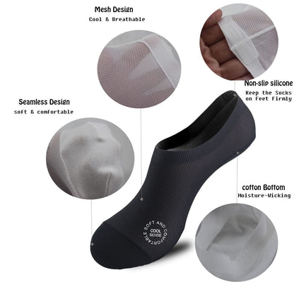 3 Pairs🔥Ultra Thin Liner Socks Non Slip No Show Socks !!