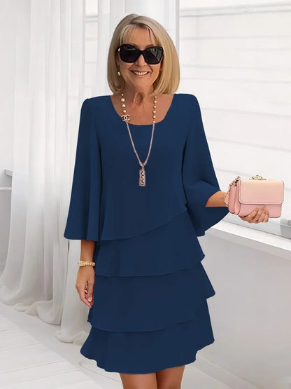 ⏳Time-Limited Special⏰Women's Tiered Ruffle Dress with Flared Sleeves