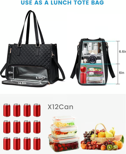 ⏳Time-Limited Special⏰3 in 1 Lunch Tote Bag for Women🎁Free Matching Wallet⏰