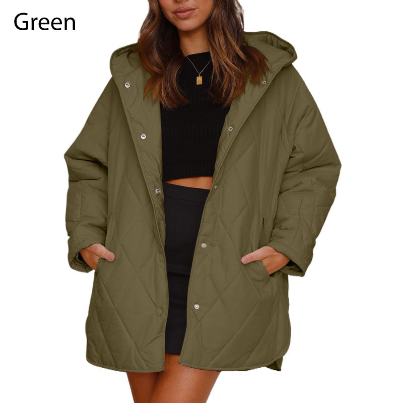 ⏳Time-limited Special⏰Women's Winter Trendy Lightweight Hooded Quilted Jacket