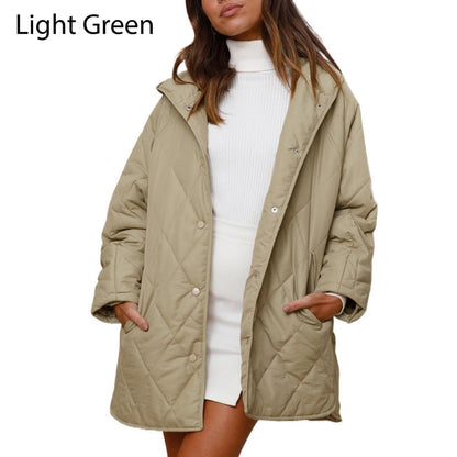 ⏳Time-limited Special⏰Women's Winter Trendy Lightweight Hooded Quilted Jacket