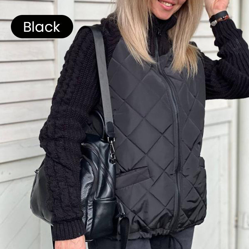 ⏳Time-limited Special⏰2025 New Women's Knit Patchwork Puffy Jacket
