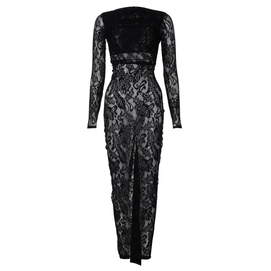 🌹👗Limited Time 50% OFF💃 Sexy Backless Lace Maxi Dresses - Graceful lace, sexy backless design, perfect for summer vibes!