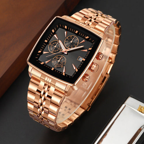 Men's Multifunctional Waterproof Quartz Watch