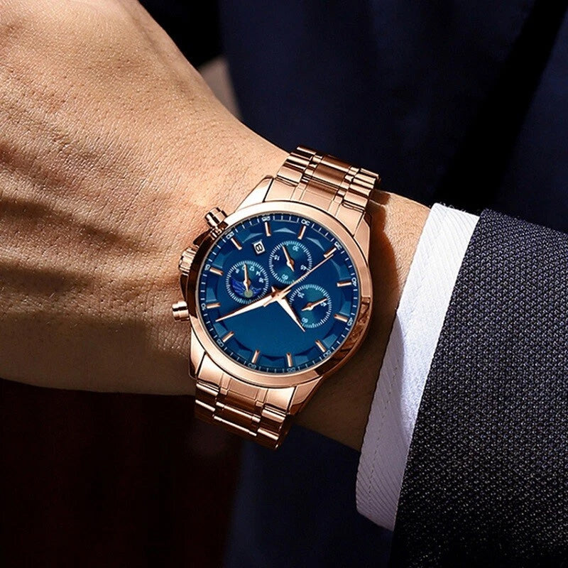 Men’s Quartz Stainless Steel Watch