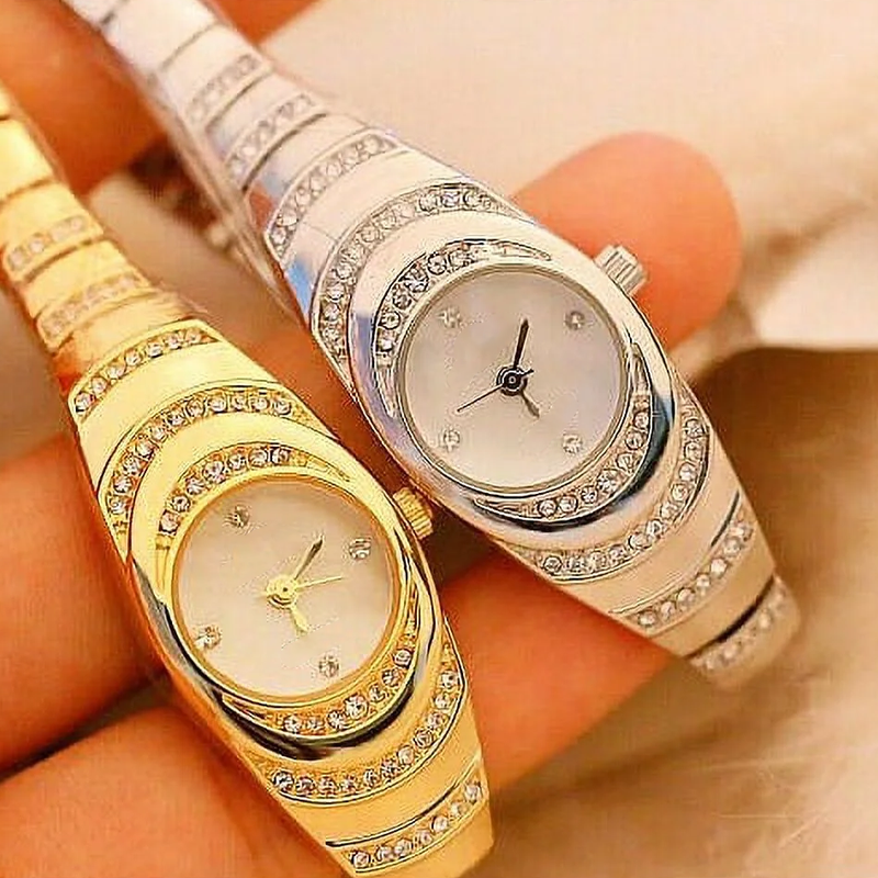 ⏳Time-Limited Special⏰Rhinestone Bracelet Watch – Elegant, Glamorous, Reliable Timekeeping 💎