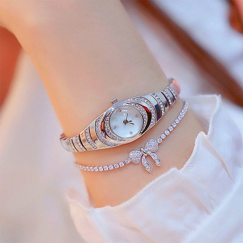 ⏳Time-Limited Special⏰Rhinestone Bracelet Watch – Elegant, Glamorous, Reliable Timekeeping 💎
