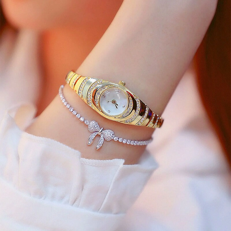⏳Time-Limited Special⏰Rhinestone Bracelet Watch – Elegant, Glamorous, Reliable Timekeeping 💎
