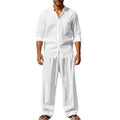 ⏳Time-Limited Special⏰Men’s Shirt & Pants Set – Casual, Breathable Linen, Relaxed Fit
